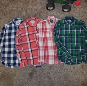 4 Long Sleeve Button Up Shirts sz Small